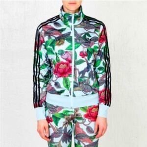 Adidas x Farm “Battle of the Birds” Floral Firebird Track Active Bomber Jacket S